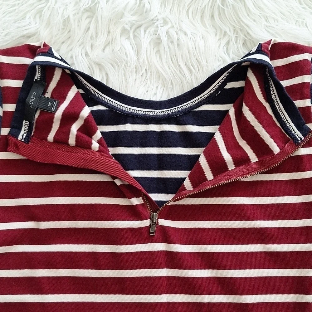 J.Crew Multi Color Mixed Stripe T-Shirt